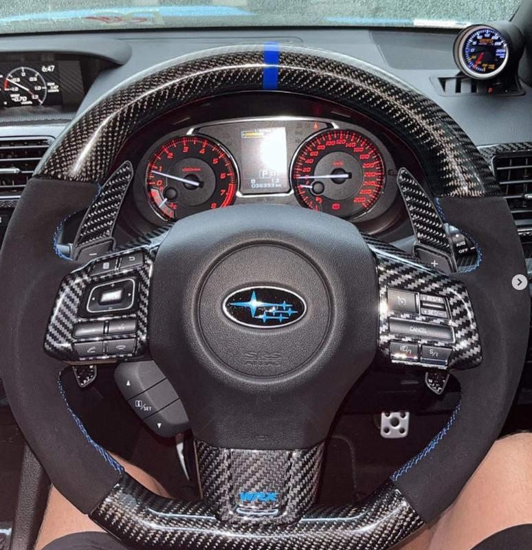 Boost gauge in an Impreza