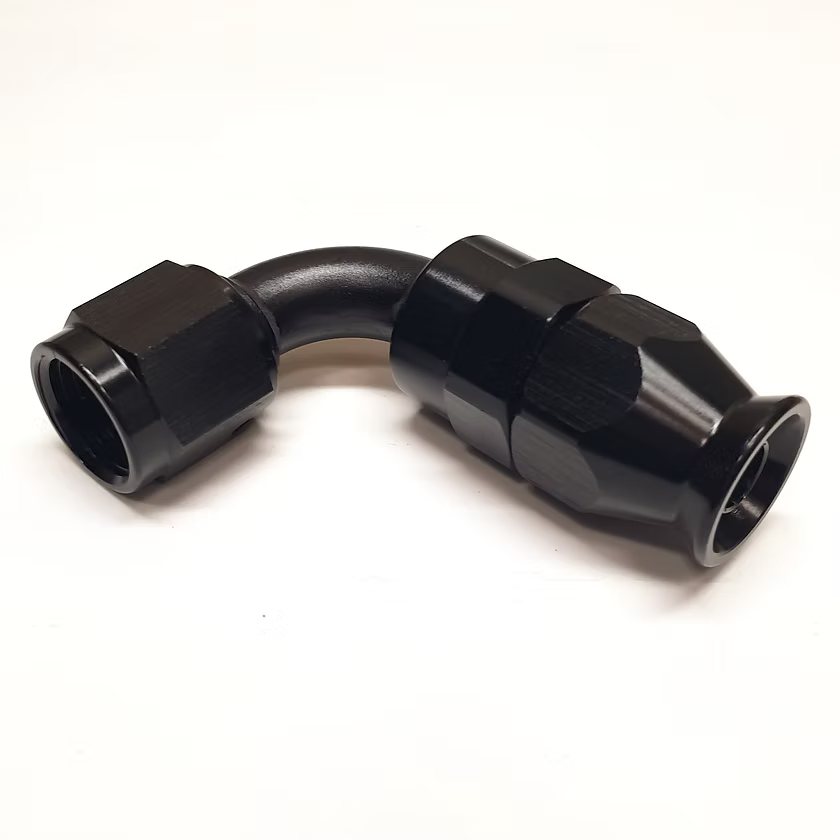 Swivel 90 degree elbow - AN4 - AN10 for PTFE/Teflon