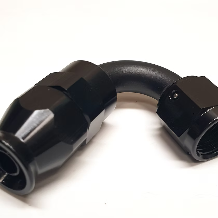 Swivel 120 degree elbow - AN4 - AN10 for PTFE/Teflon