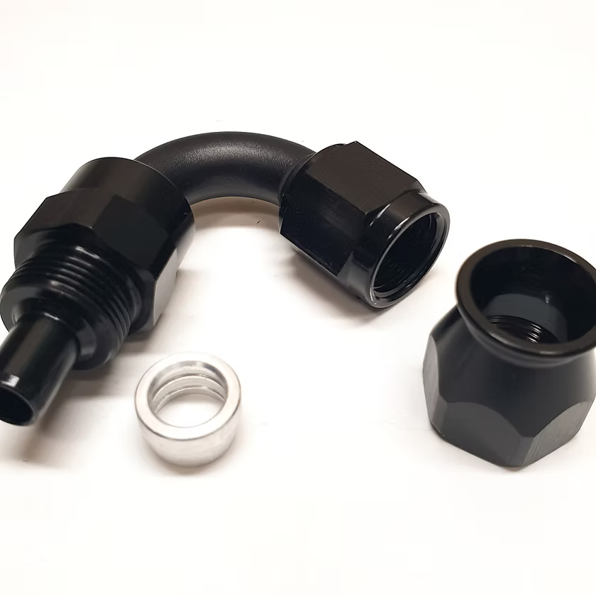 Swivel 120 degree elbow - AN4 - AN10 for PTFE/Teflon
