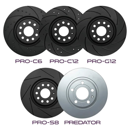Probite Vented Performance Rear Brake Discs BMW M135 M140 F20 12-19 345mm