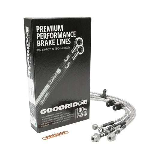 Goodridge Full Stainless Steel Braided Brake Line Hoses Set Honda Civic Type-R FN2 07-11