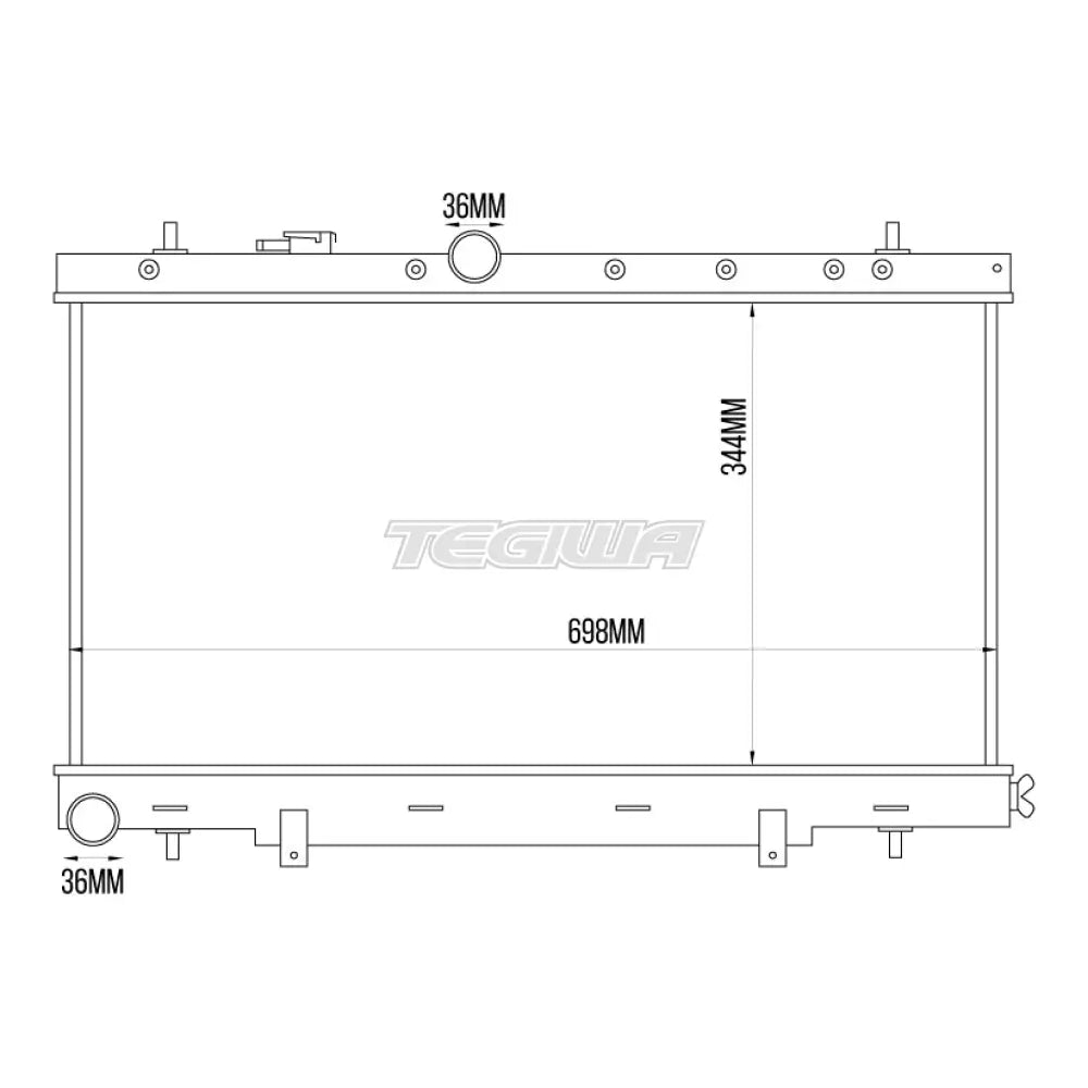 Tegiwa Aluminium Alloy Radiator SUBARU IMPREZA GDB Save 28%